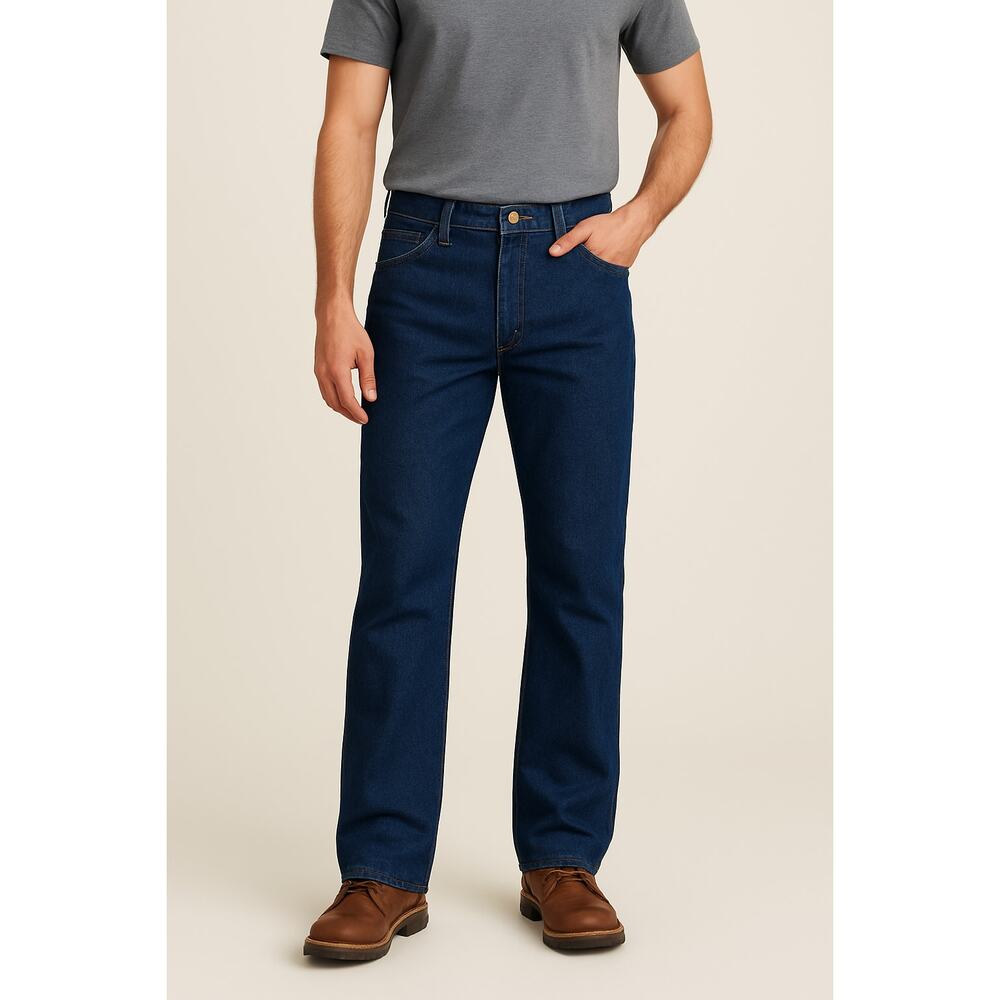 WRANGLER 36x36 Blue‎ Dark Wash Jeans, Made in Mexico, Western, Cowboy